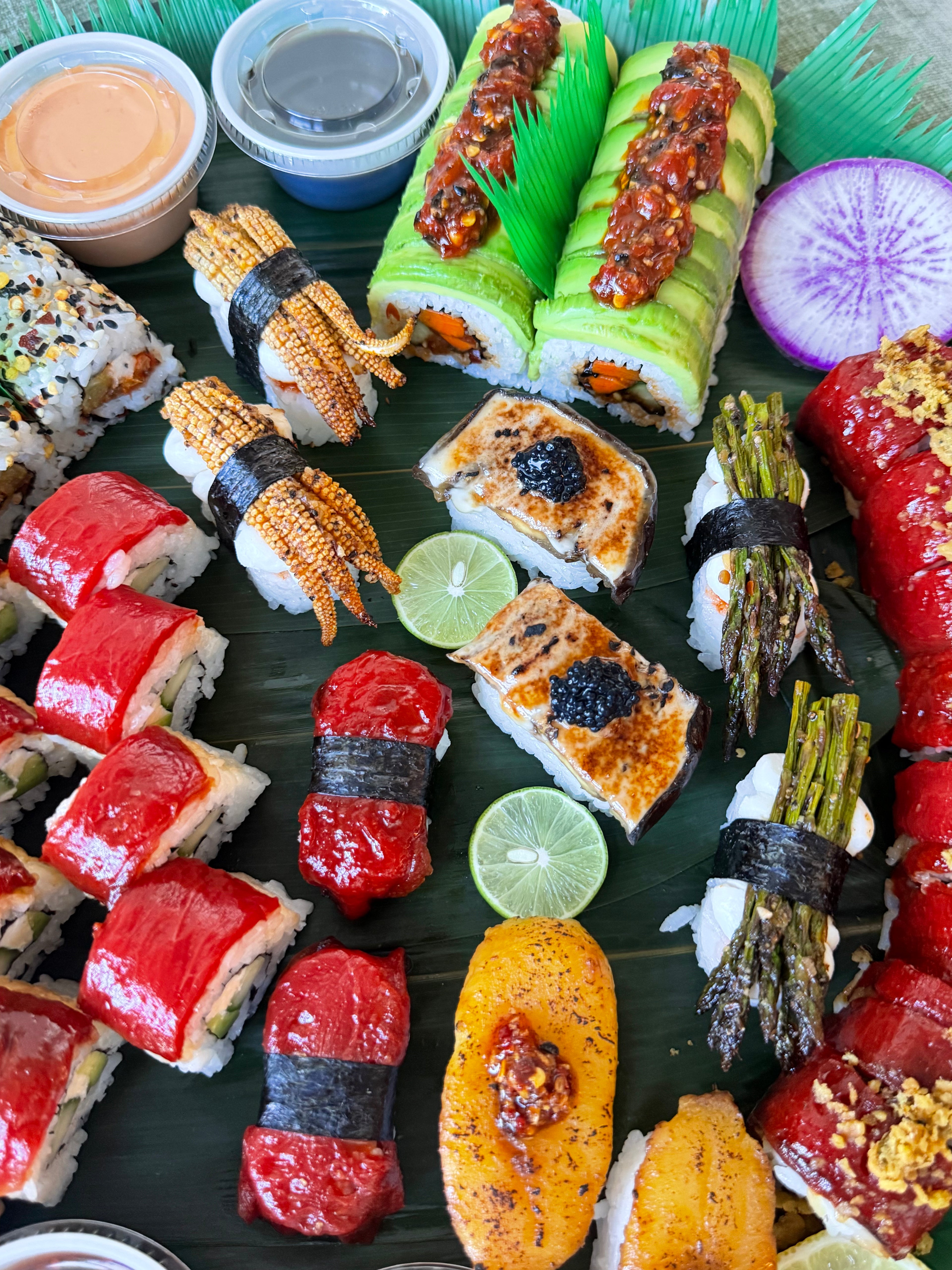 Elevated Vegan Sushi Platter