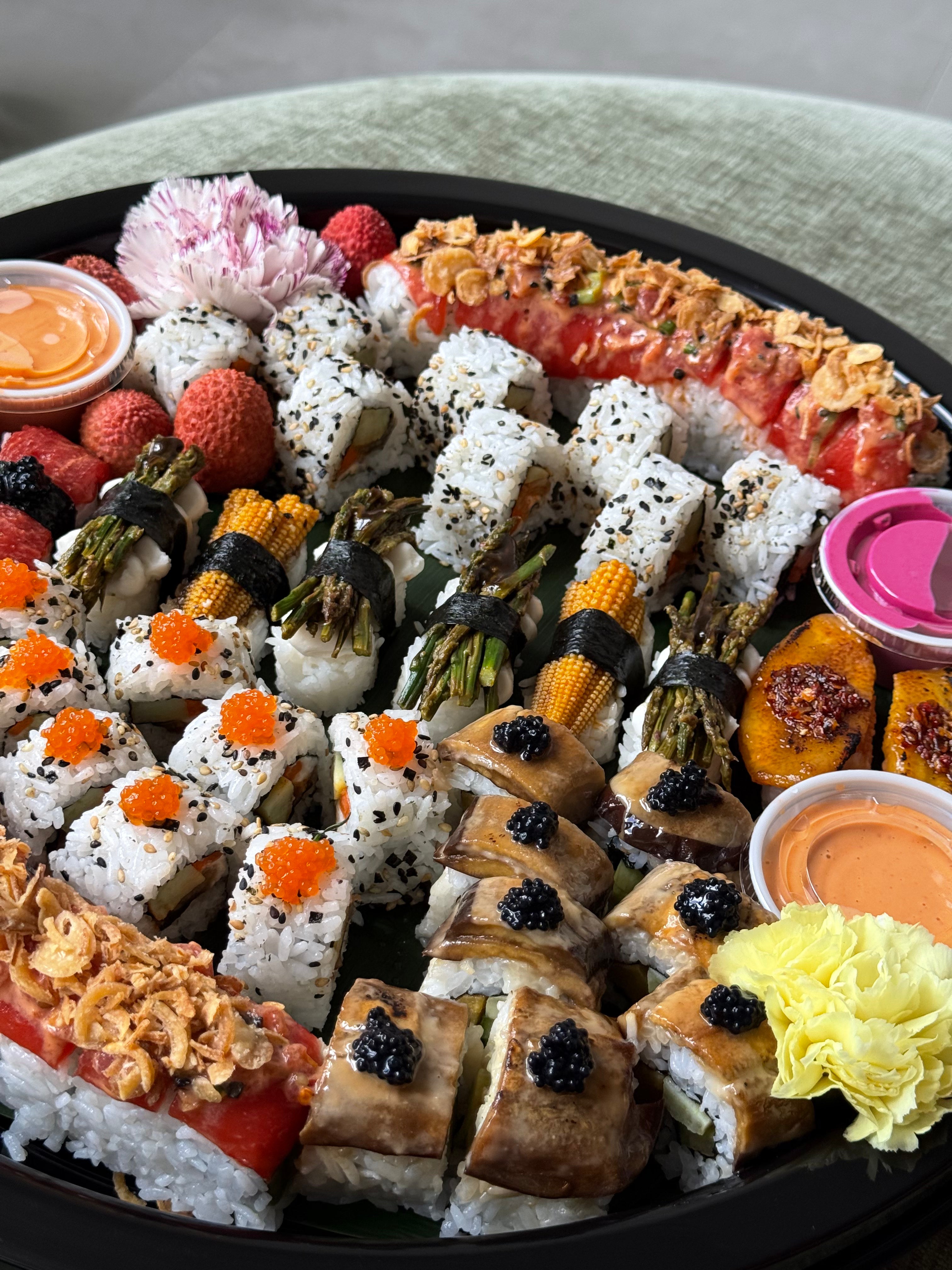 Elevated Vegan Sushi Platter