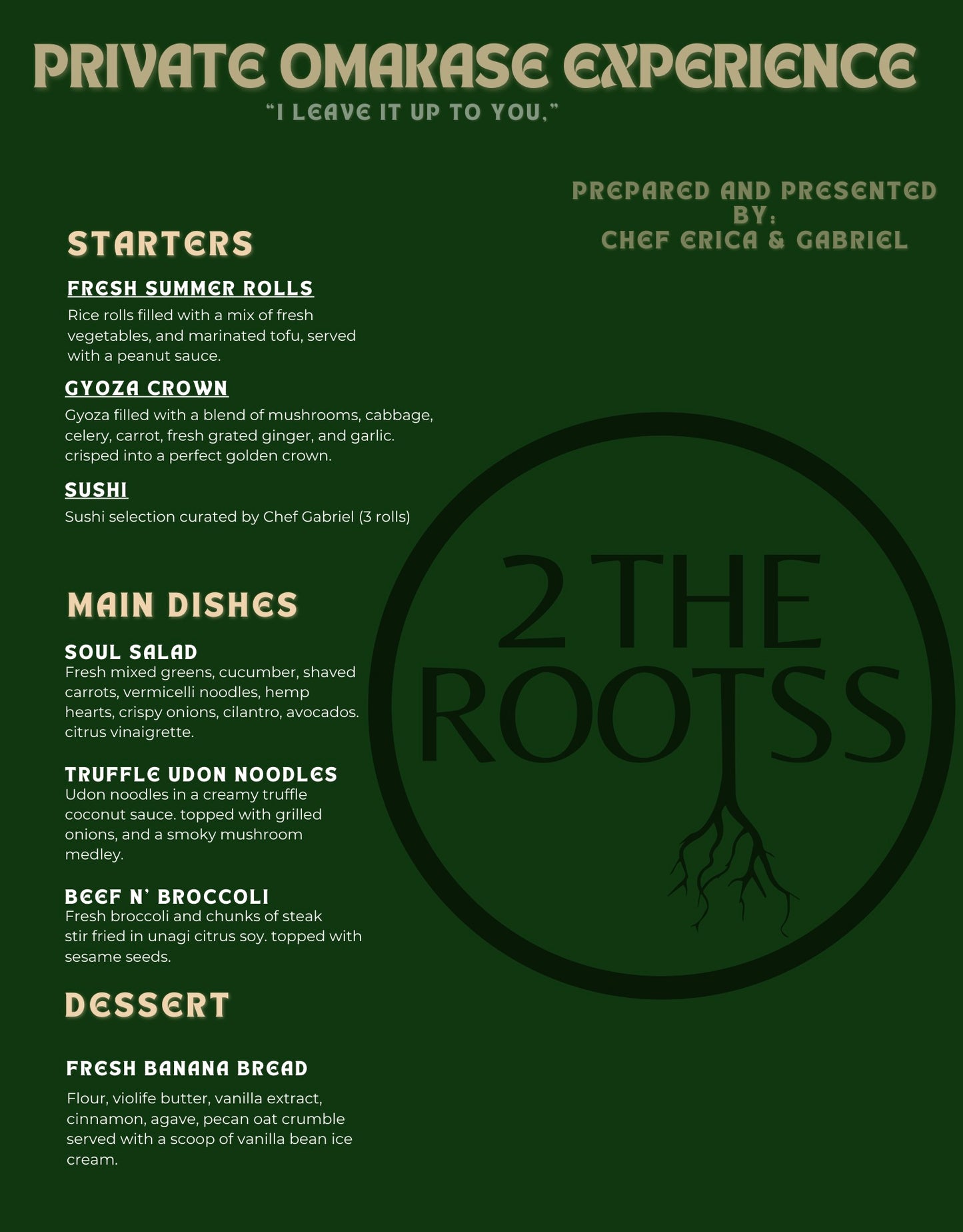 7 Course Omakase Tasting (Booking Deposit)